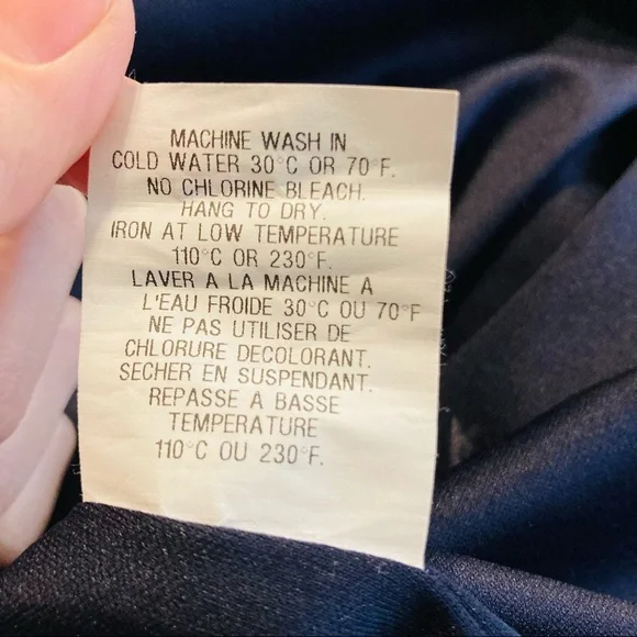 Vintage Cartise Dress Maxi Blue Black Floral Ruffled High Low Long Summer Small - Picture 12 of 12